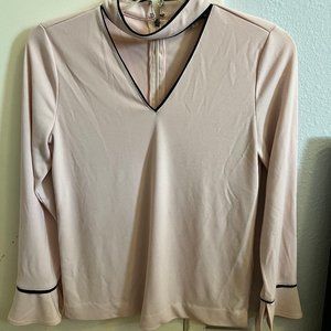 Karl Lagerfeld Paris top / Size small / color is a pale pink / gently worn
